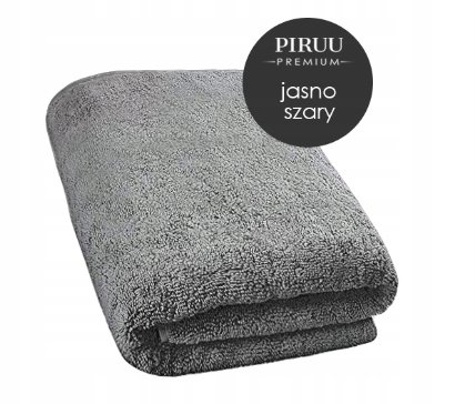 Piruu Ręcznik kąpielowy Piruu 50x100 gruby chłonny szary 1957_dwupętelkowy_Denix_jasny szary
