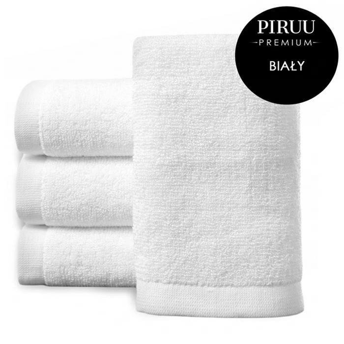 Piruu Home Ręcznik hotelowy dwupętelkowy 70x140 biały 500g KAT00864