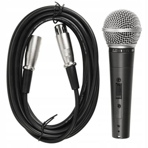 LD Systems D 1006 dynamicznie wokal mikrofon z przełącznikiem (wtyczka XLR) D1006