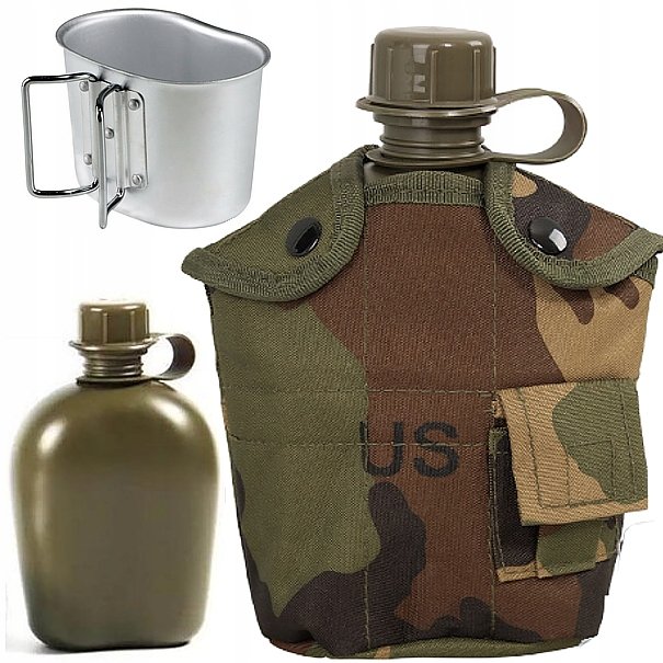 Manierka Wojskowa 1L lc2 US Kubek Menażka Pokrowie