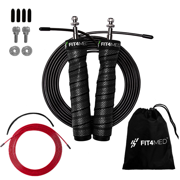 Skakanka treningowa bokserska regulowana łożyskami