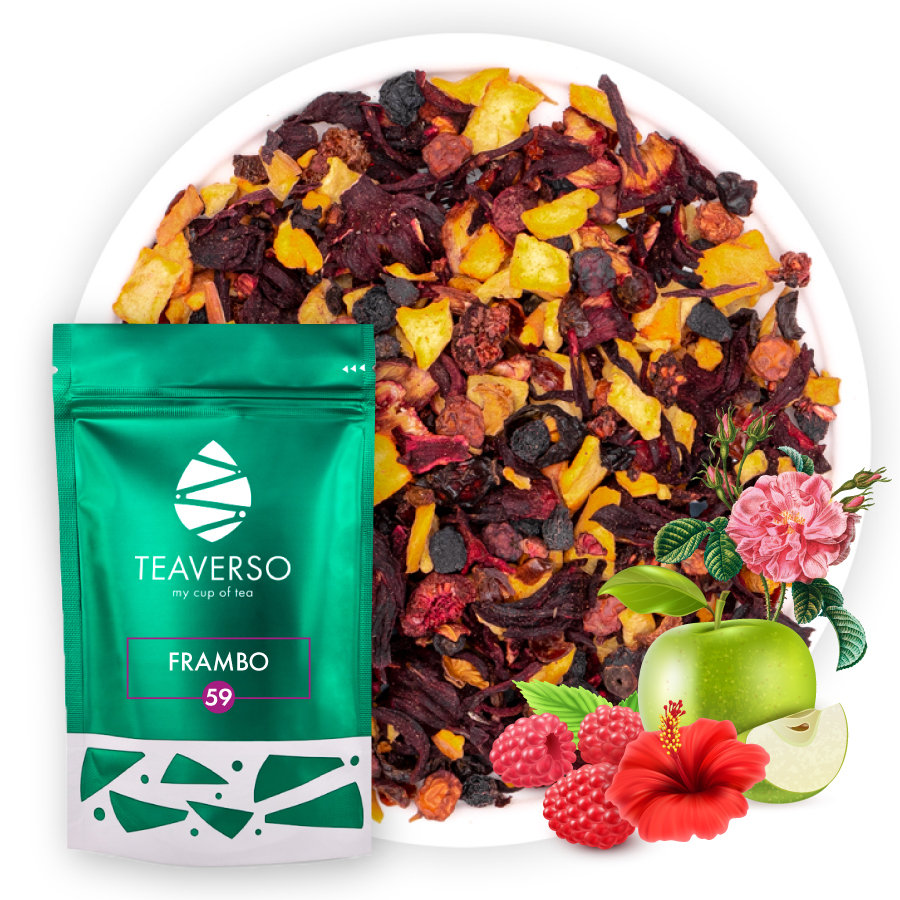 Herbata owocowa FRAMBO malinowa z rodzynkami 50 g