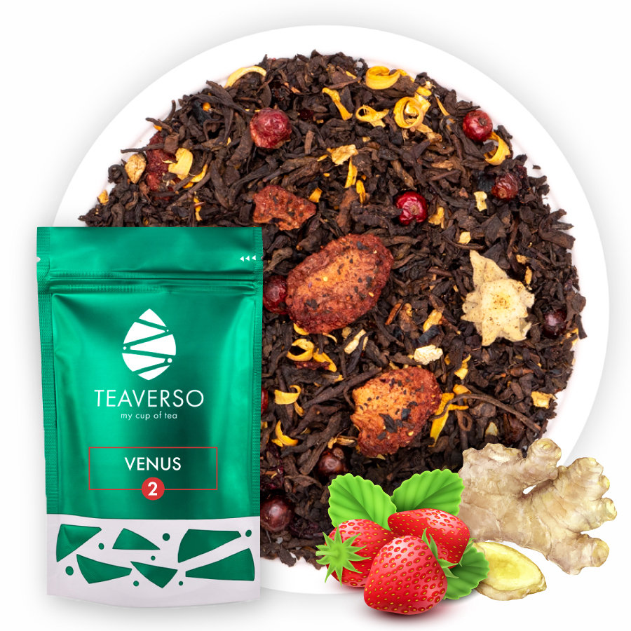 Herbata czerwona z porzeczką, truskawką Venus 50 g