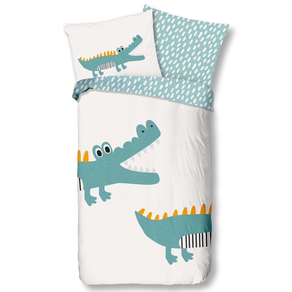 Muller Textiles Good Morning Pościel dziecięca CROCODILE, 135x200 cm, kolorowa