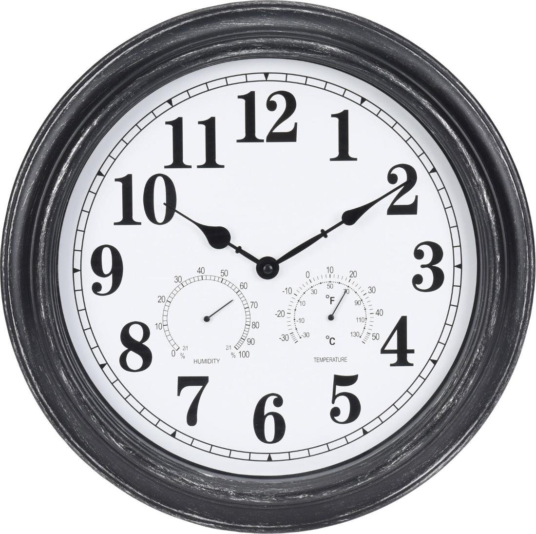 Zegar ścienny czarny styl loftowy 40 cm 837000550