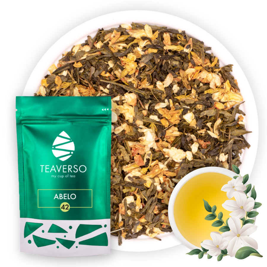 Herbata zielona ABELO sencha z jaśminem 100 g