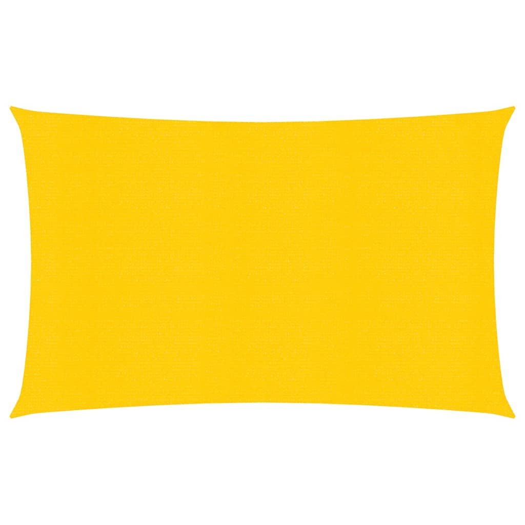 vidaXL Żagiel przeciwsłoneczny, 160 g/m, żółty, 2x4 m, HDPE 311559
