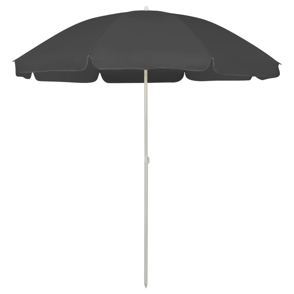 vidaXL Parasol plażowy, antracytowy, 240 cm 314706
