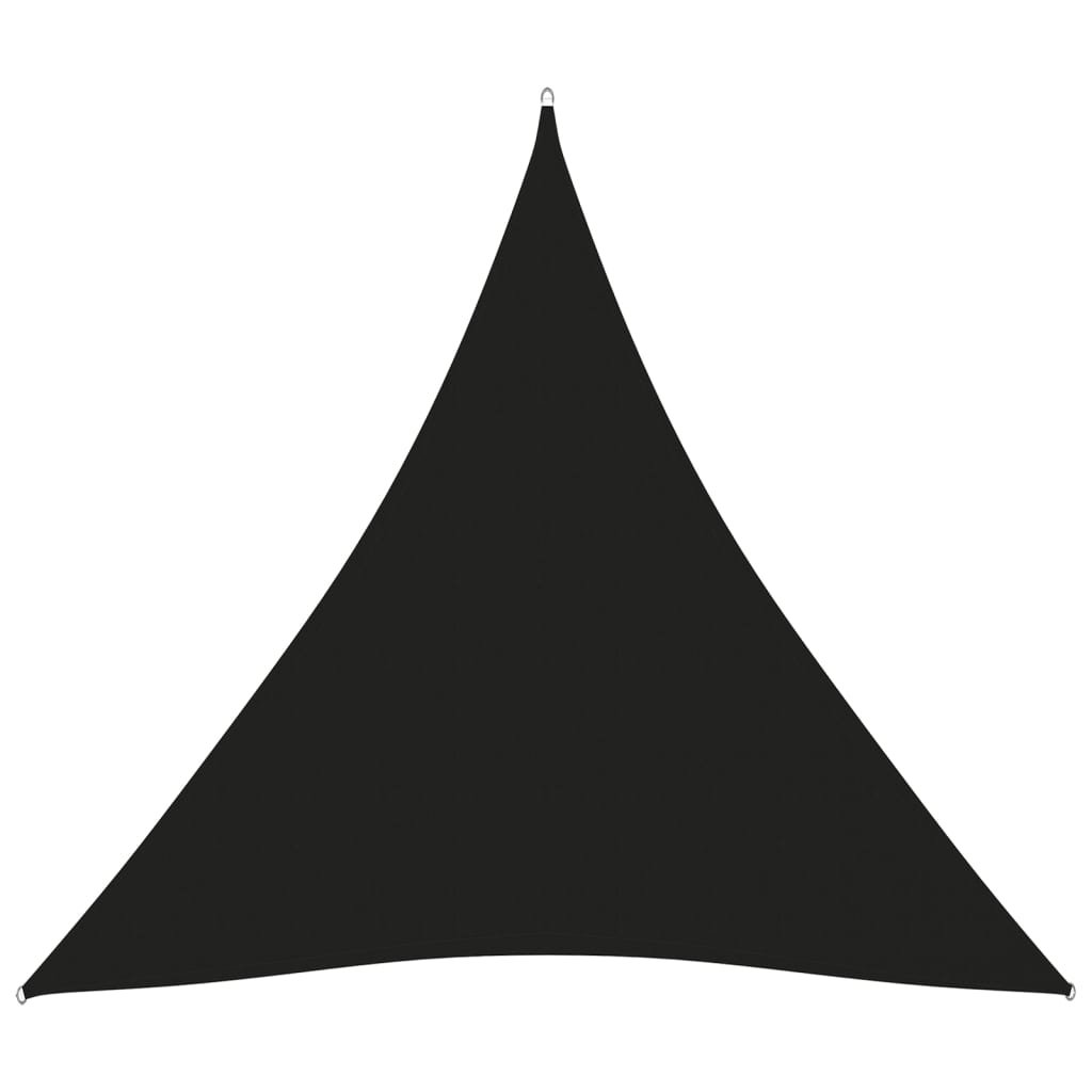 vidaXL Trójkątny żagiel ogrodowy, tkanina Oxford, 3x3x3 m, czarny 135775