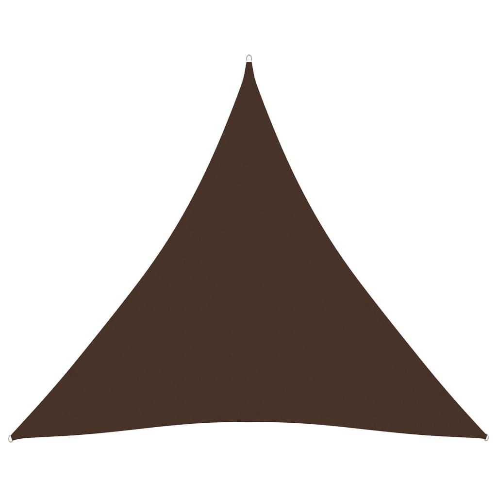 vidaXL Trójkątny żagiel ogrodowy, tkanina Oxford, 3,6x3,6x3,6 m, brąz 135831