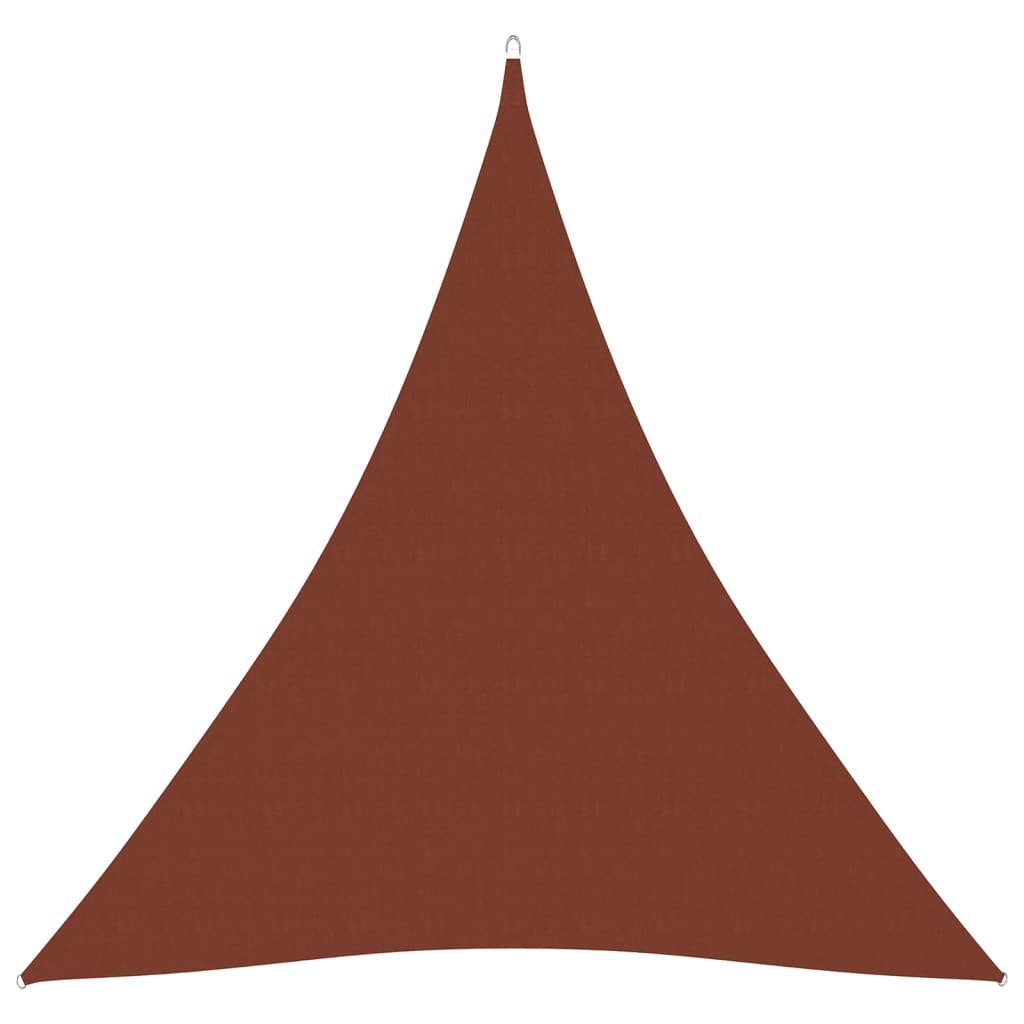 vidaXL Trójkątny żagiel ogrodowy, tkanina Oxford, 3x3x3 m, terakota 135390