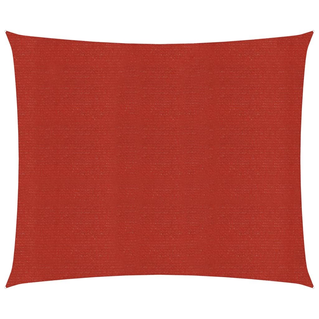 vidaXL Żagiel przeciwsłoneczny, 160 g/m, czerwony, 2x2,5 m, HDPE vidaXL
