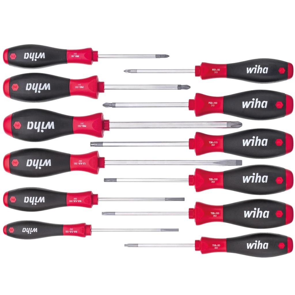 Wiha Zestaw wkrętaków SoftFinish, 12 szt., 41002