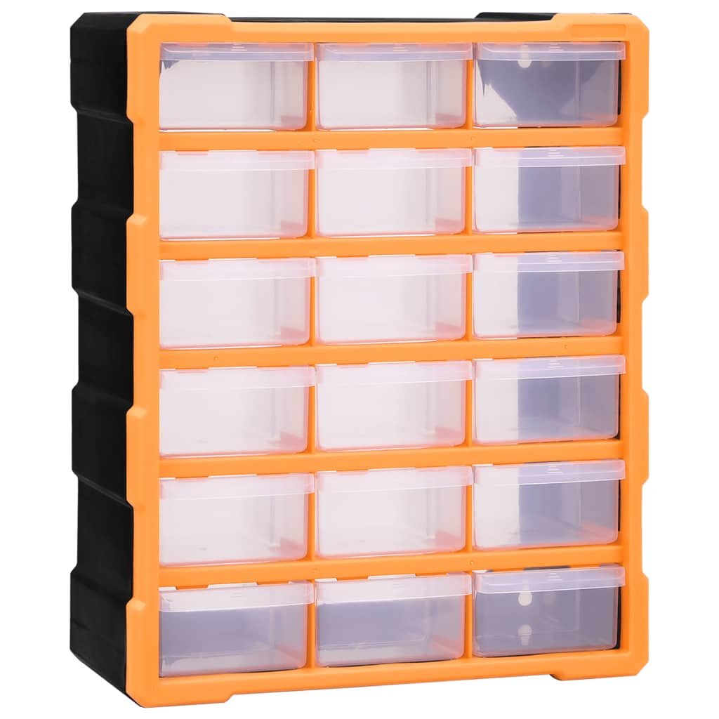 vidaXL Organizer z 18 średnimi szufladkami, 38x16x47 cm