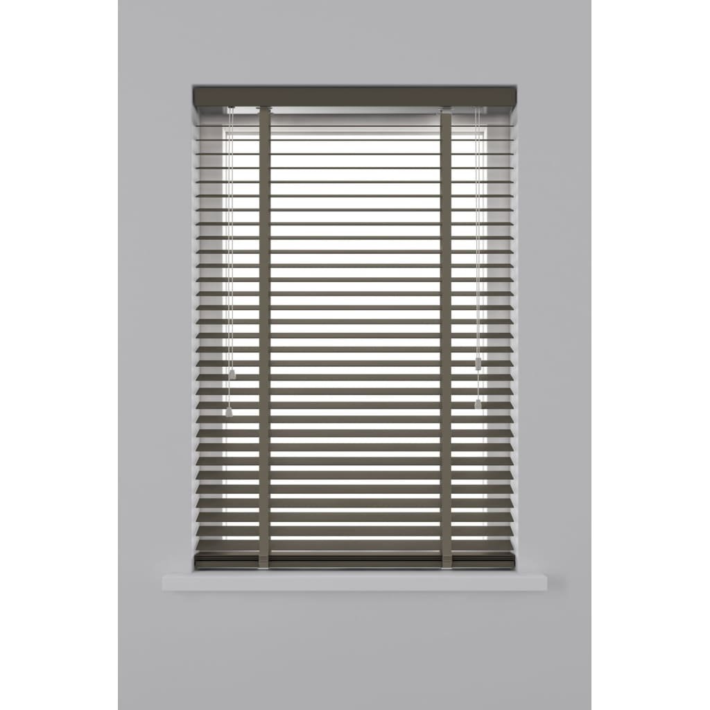 Trendiy Decosol Żaluzje drewniane, poziome, 50 mm, 160x180 cm, taupe