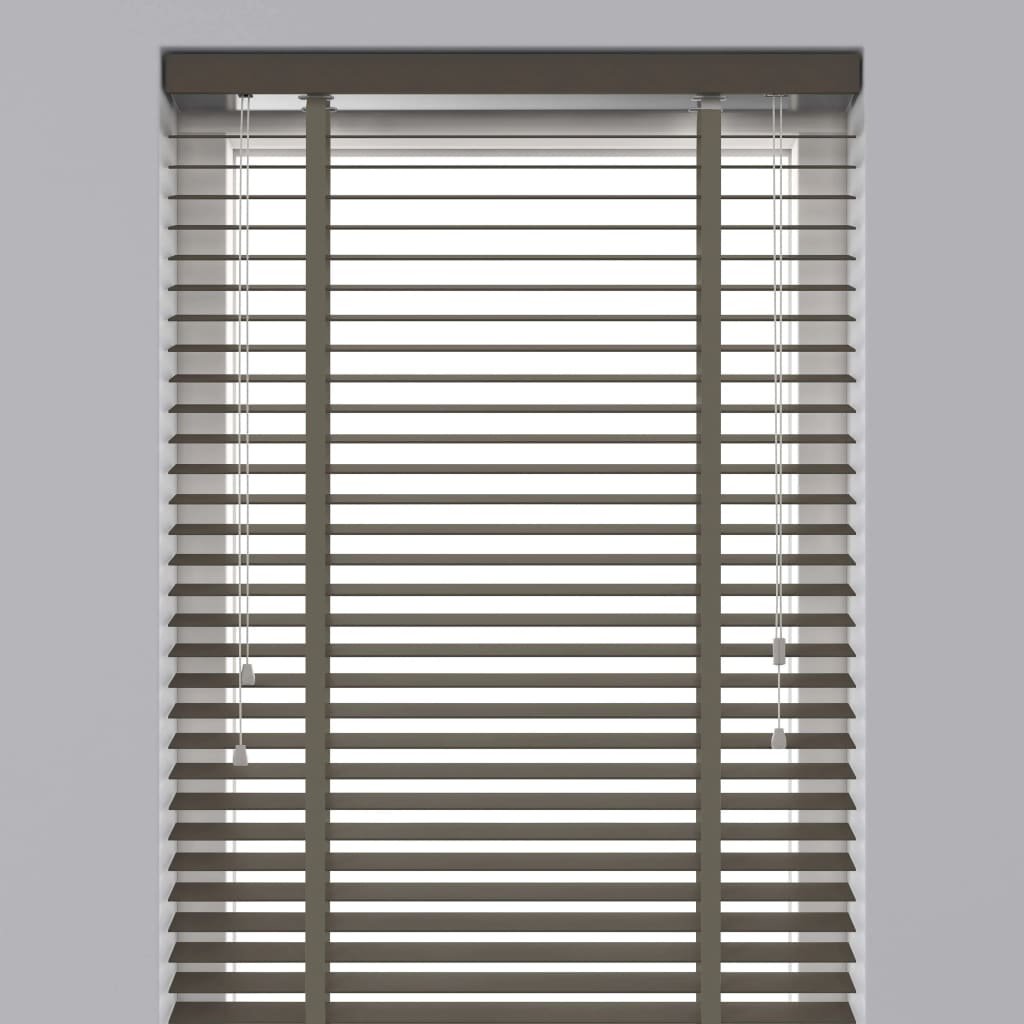 Trendiy Decosol Żaluzje drewniane, poziome, 50 mm, 120x180 cm, taupe 8711439310418