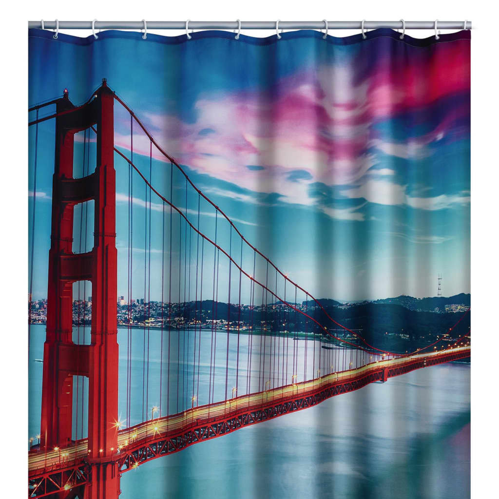 Ridder Zasłona prysznicowa San Francisco, poliester, 180 x 200 cm