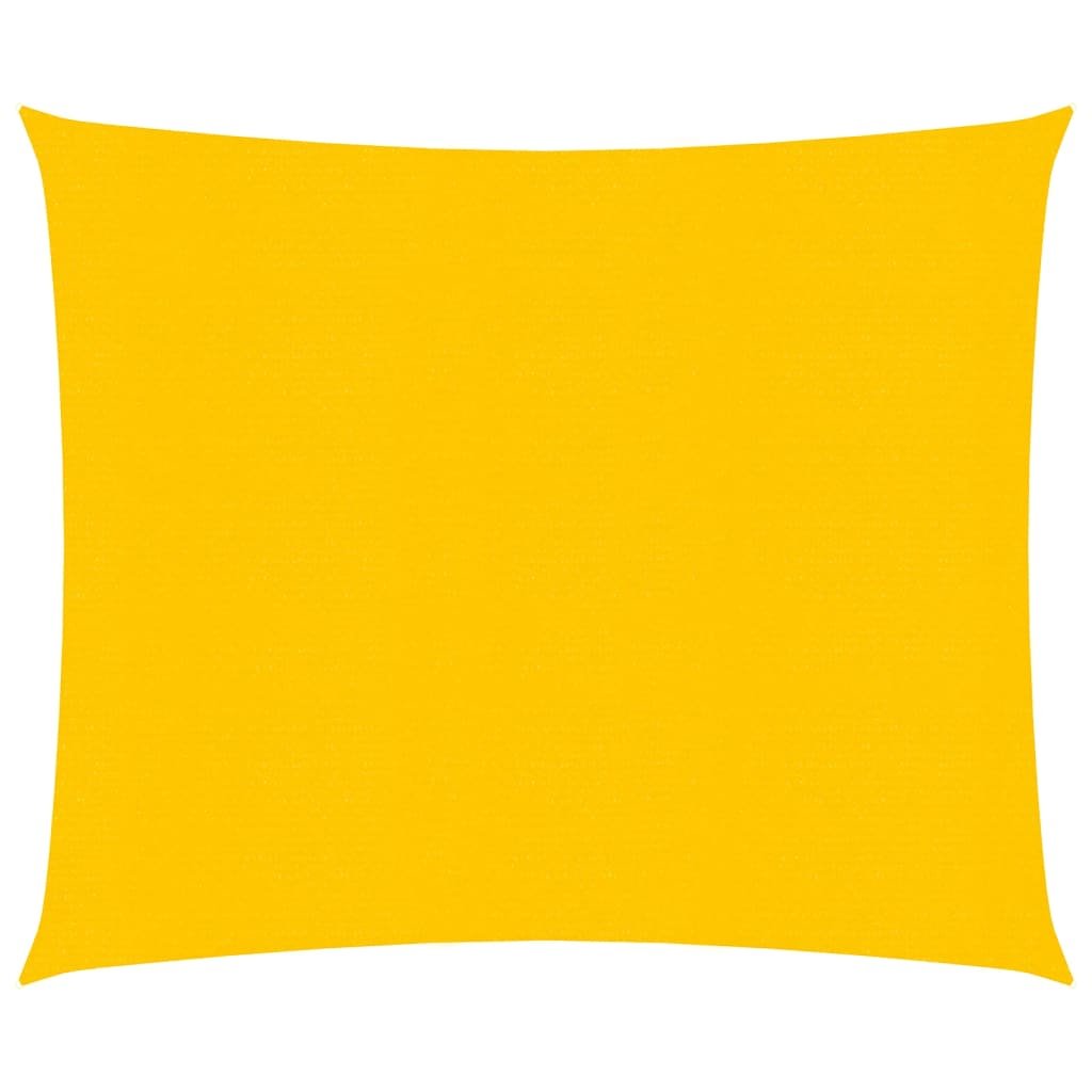 vidaXL Żagiel przeciwsłoneczny, 160 g/m, żółty, 2,5x2,5 m, HDPE vidaXL