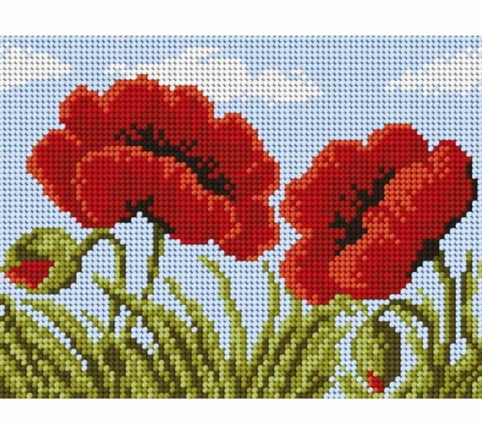 Ariadna, kanwa z nadrukiem polne maki 2004