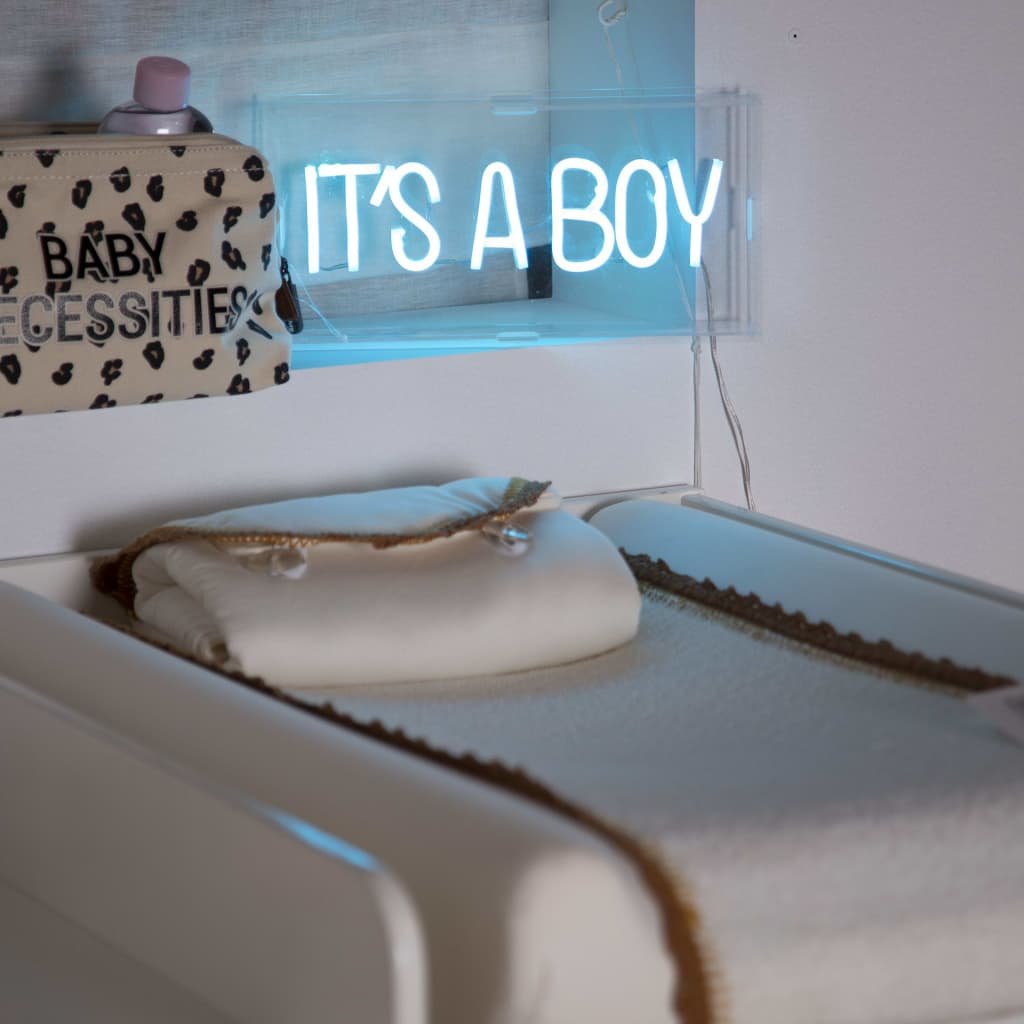 CHILDHOME CHILDHOME Lampka neonowa z napisem It's A Boy, niebieska CHNLBBO