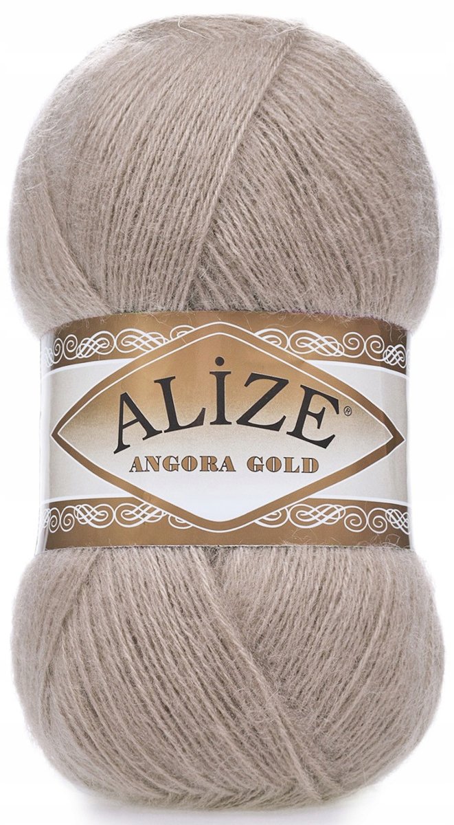 Alize, włóczka Angora Gold 541, beżowy