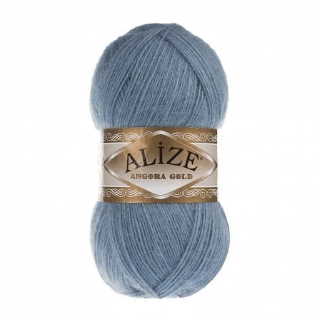 Alize, włóczka Angora Gold 221, jasny jeans