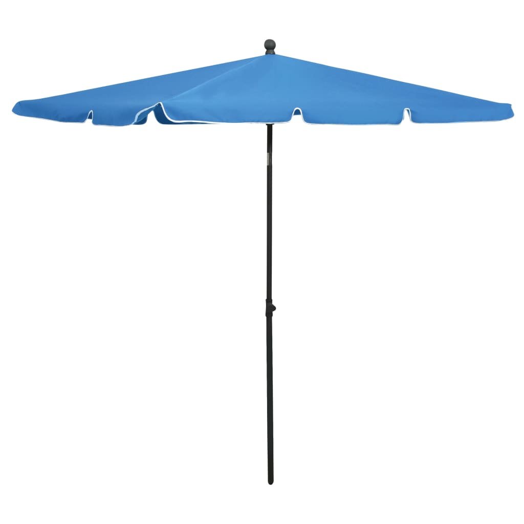vidaXL Parasol ogrodowy na słupku, 210x140 cm, lazurowy 315550