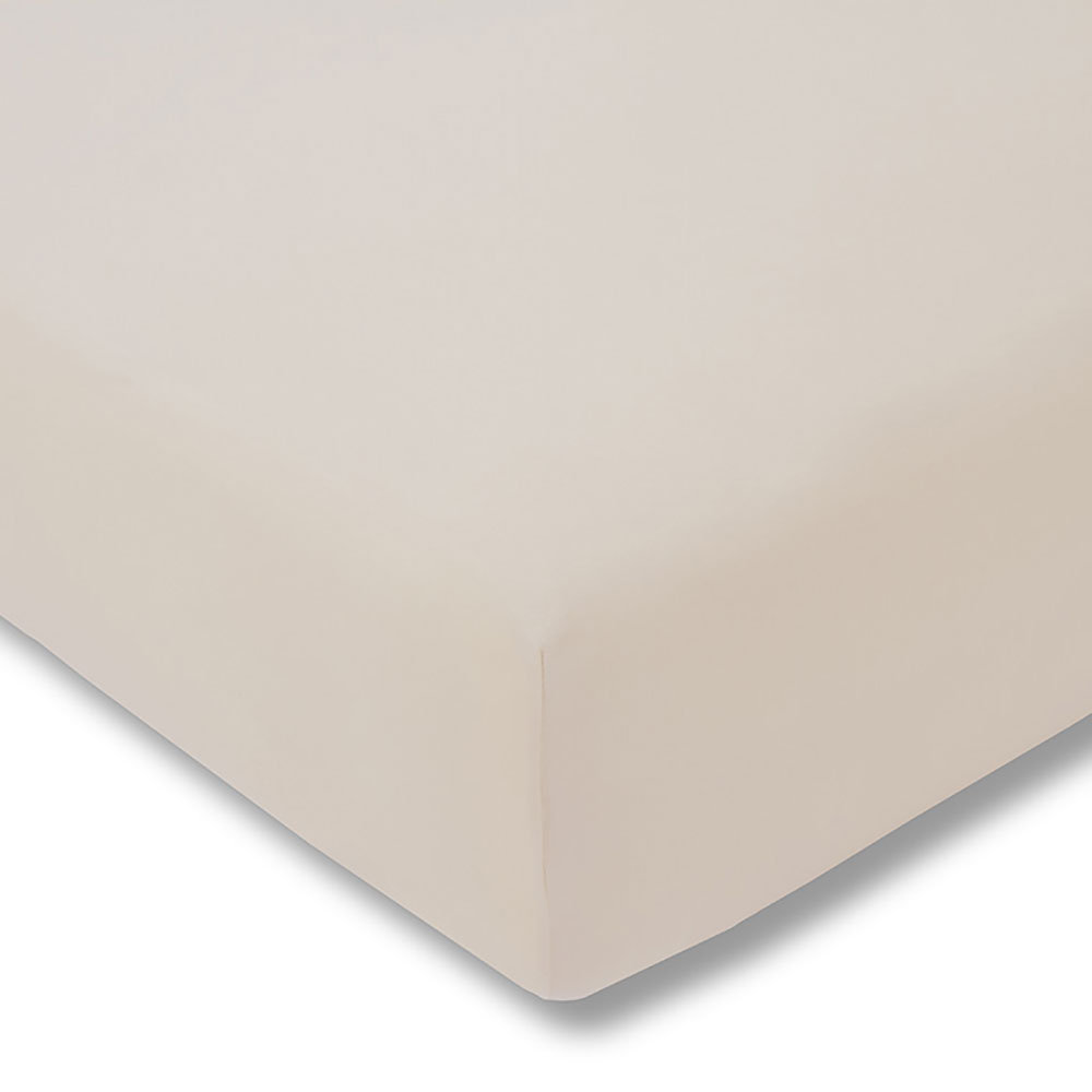 Prześcieradło z gumką zwirnjersey 150x200 cm BEIGE jersey
