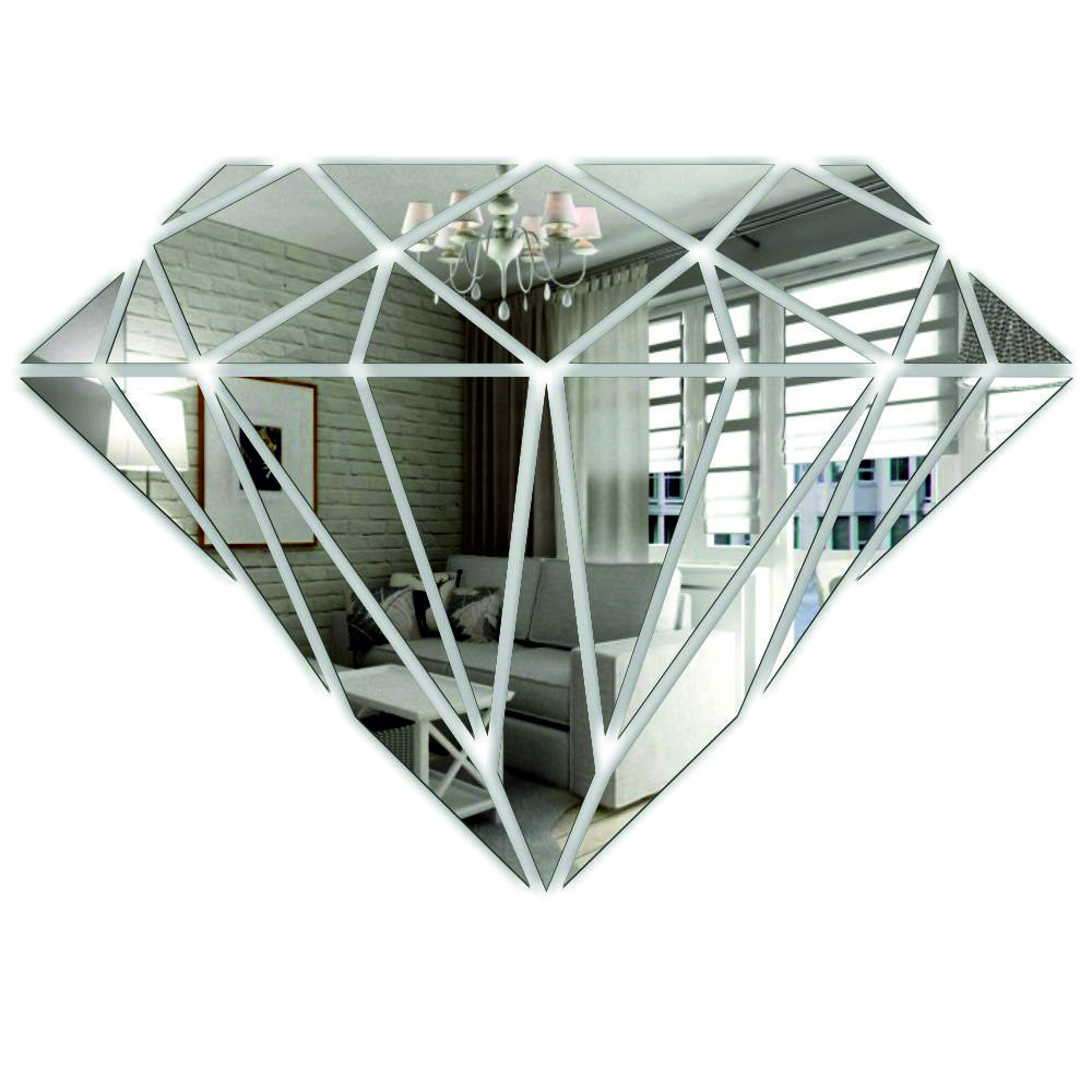 Dekoracyjne Lustro Akrylowe na Ścianę Diament