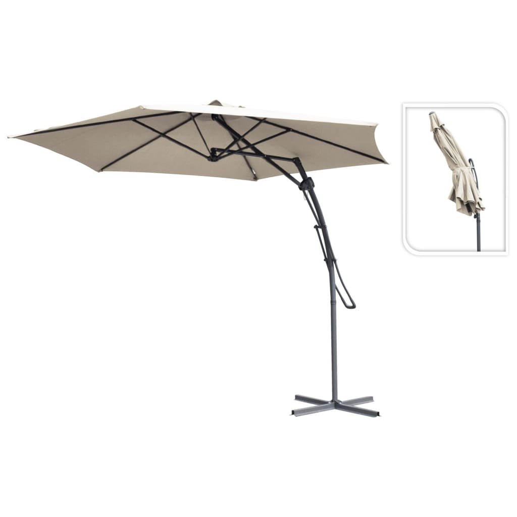 Koopman ProGarden Wiszący parasol ogrodowy, kolor taupe, 300 cm