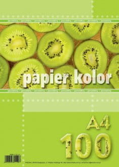 KRESKA Papier kolorowy A4 100 jasny zielony