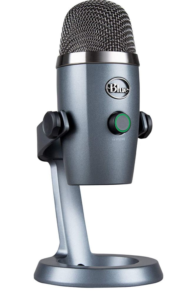 Blue Microphones Microphones Yeti NANO mikrofon USB do nagrywania i streamingu na komputerze PC i Mac, regulowany statyw, Plug and Play - złoty 988-000199