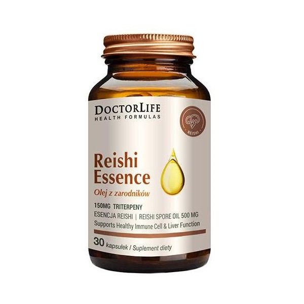 Doctor Life Reishi Essence olej z zarodników suplement diety 30 kapsułek