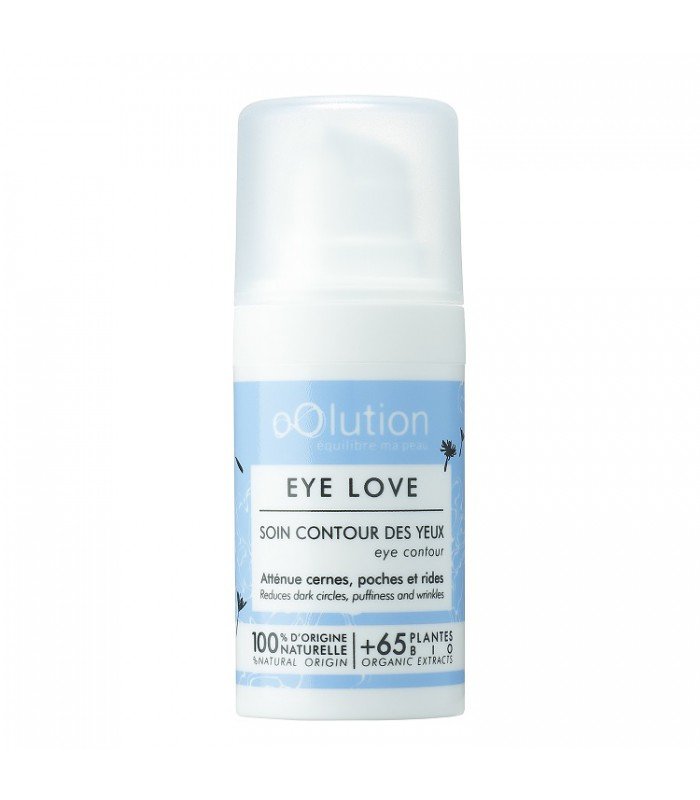 Organiczny krem do pielęgnacji skóry wokół oczu, Eye Love, 15 ml, oOlution