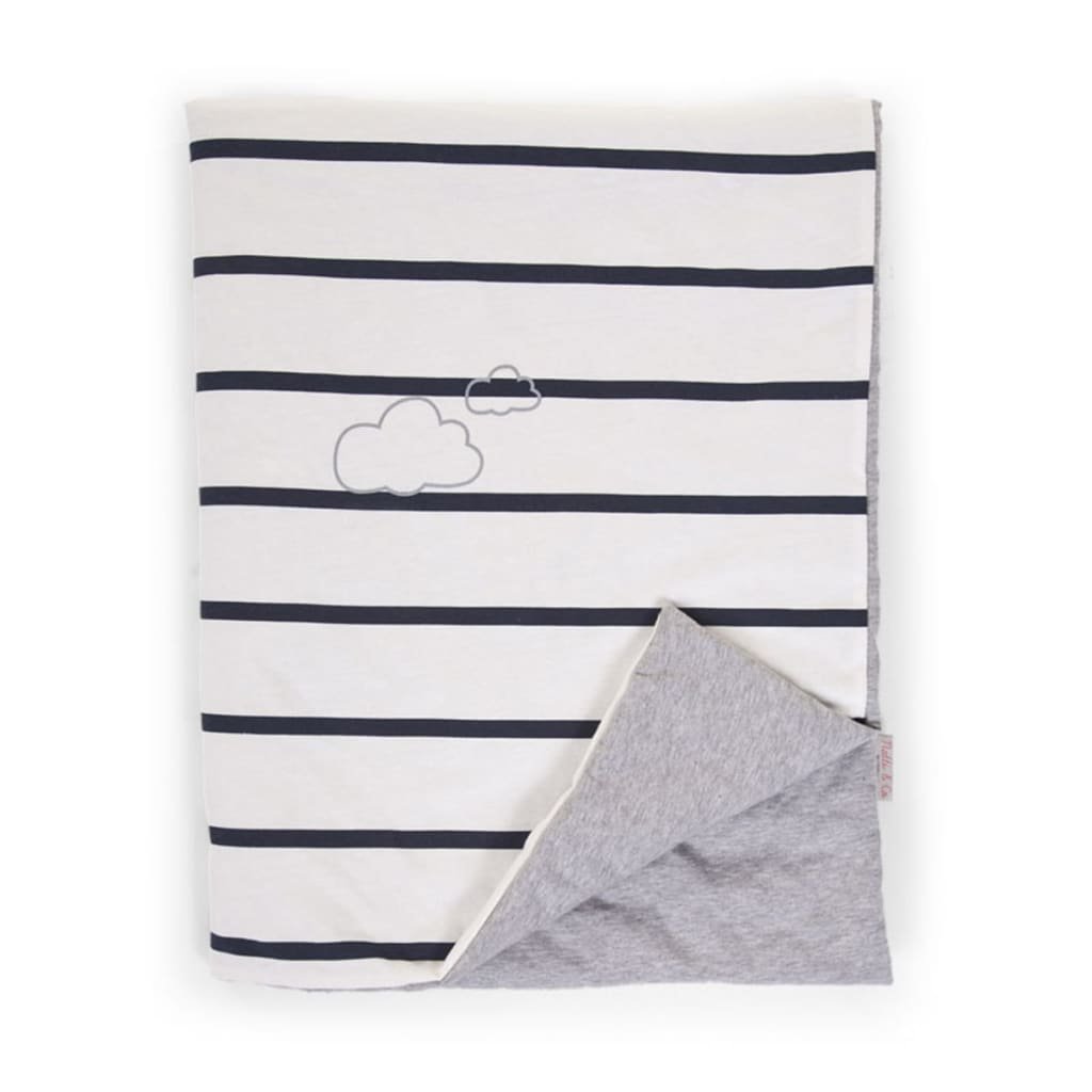 Childhome CHILDWOOD Kocyk dziecięcy, tkanina jersey, 80 x 100 cm, CCBLJMA