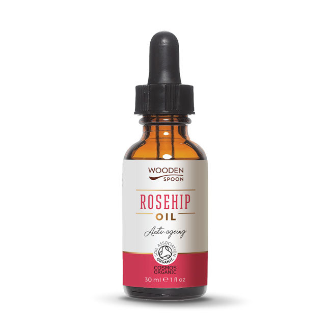 Wooden Spoon Organiczny olej z dzikiej róży do twarzy i ciała 30 ml