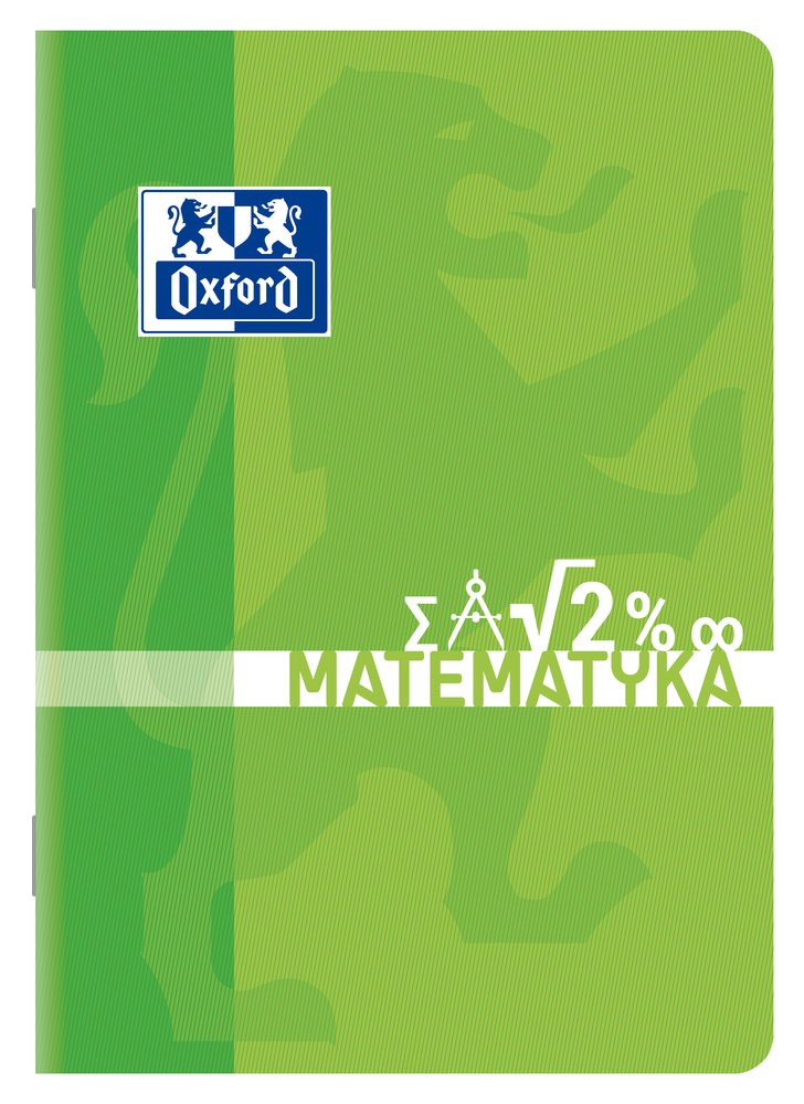 Oxford Zeszyt matematyka A4 60k 90g kratka z marginesem 400150840 400150840