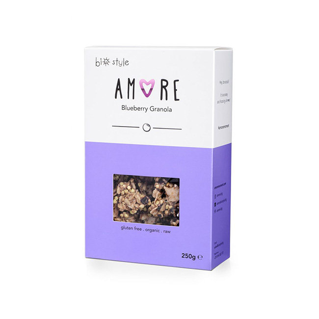 Amore bezglutenowa Granola z borówką 250g BIO