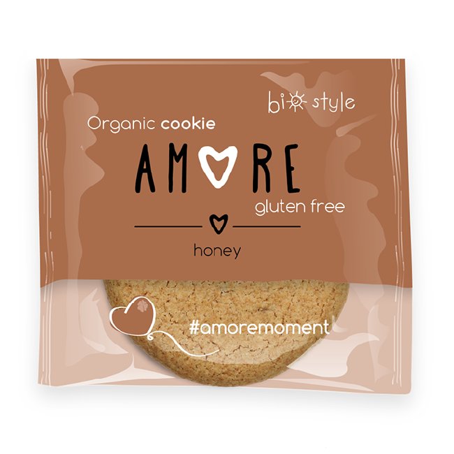 Amore ciastka bezglutenowe z miodem 38g BIO
