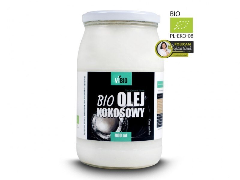 Wira Olej KOKOSOWY BIO tłoczony na zimno 900ml