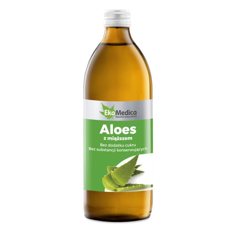 EkaMedica Sok aloes z miąższem 99,8% 500ml