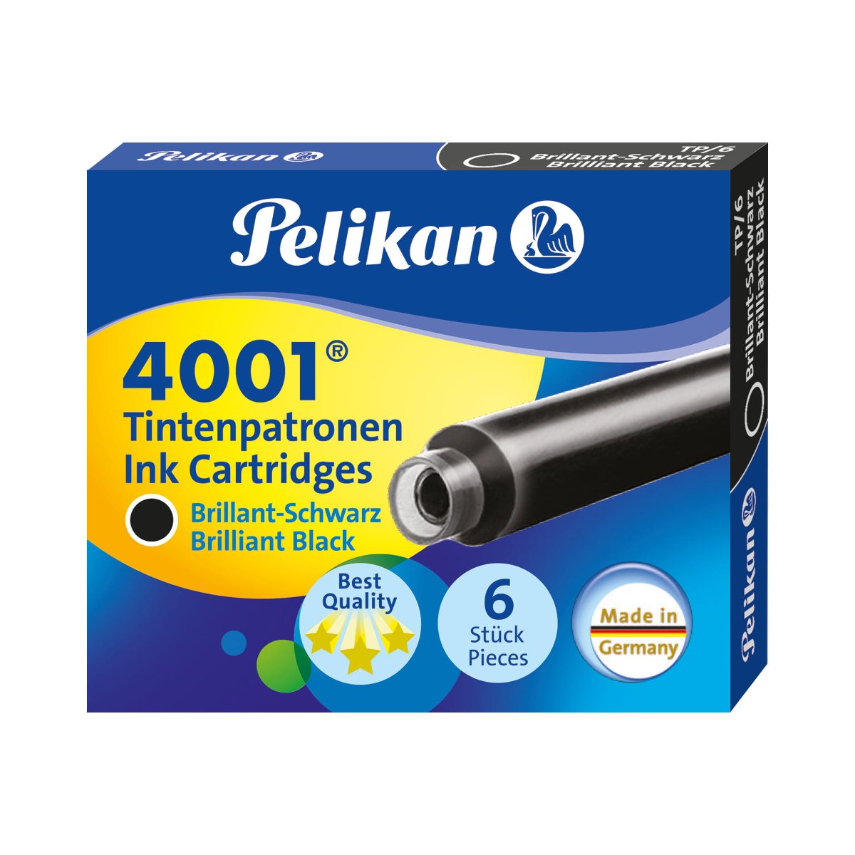 Pelikan Naboje Atramentowe krótkie czarne (6) OL1003