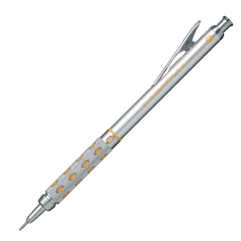 Pentel Ołówek automatyczny 0.9mm srebrno-żółty Graphgear 1000