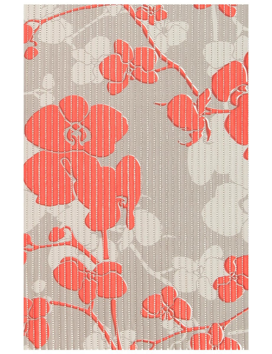Dywanik łazienkowy pianka PCV antypoślizgowy, 45x65 cm, czerwone kwiatki