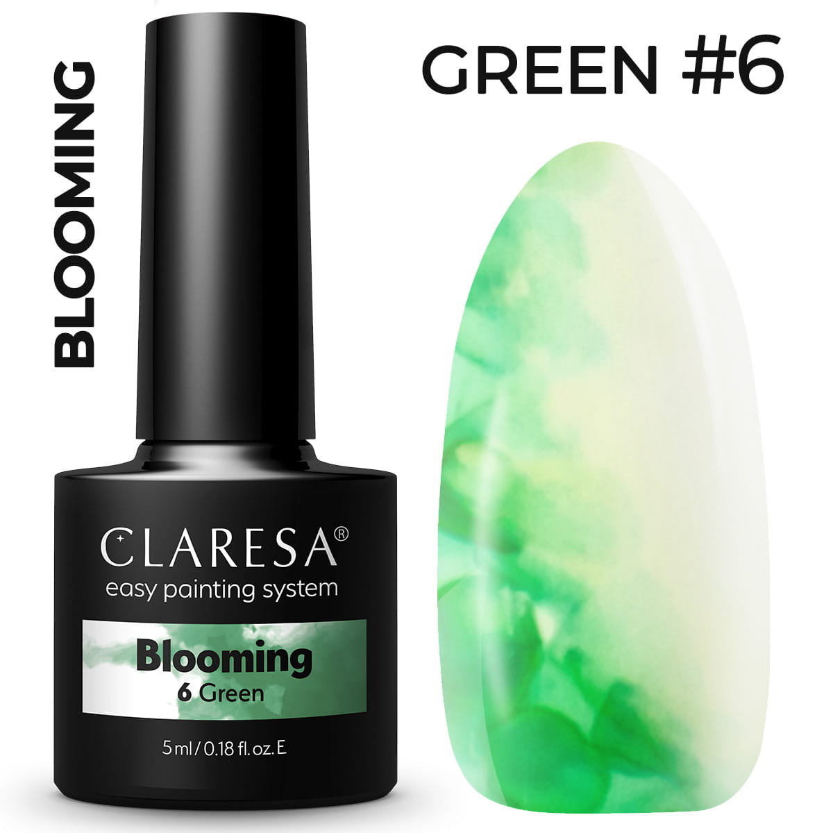 Claresa Tusz Akwarelowy Blooming 6 Green 5g