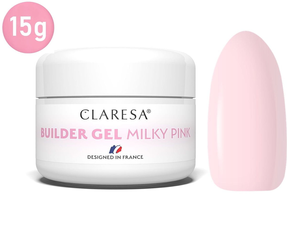 CLARESA BUILDER GEL Milky Pink -15 g