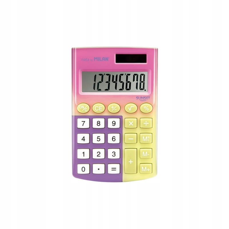 Milan Kalkulator kiesznokowy Sunset 159512SN 12 szt.