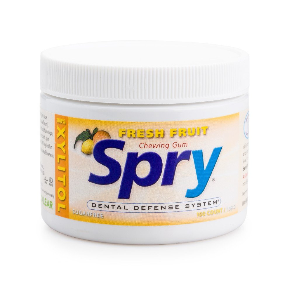 Spry, gumy do żucia z ksylitolem o smaku owocowym, 108 g
