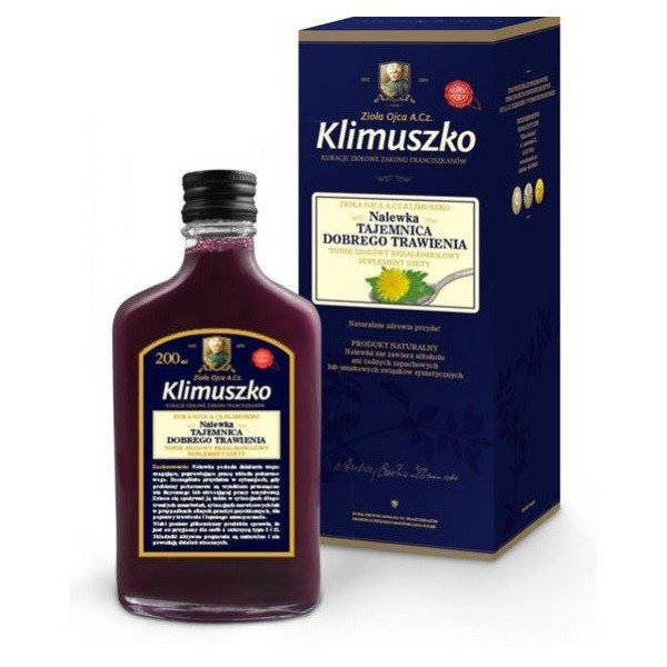 ZIOŁA OJCA KLIMUSZKO KLIMUSZKO NALEWKA WSPIERAJĄCA TRAWIENIE  200ML