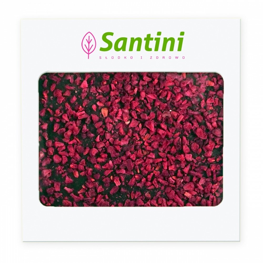 Santini Czekolada 72% kakao z malinami. bez cukru. z ksylitolem 80 g SANTINI1